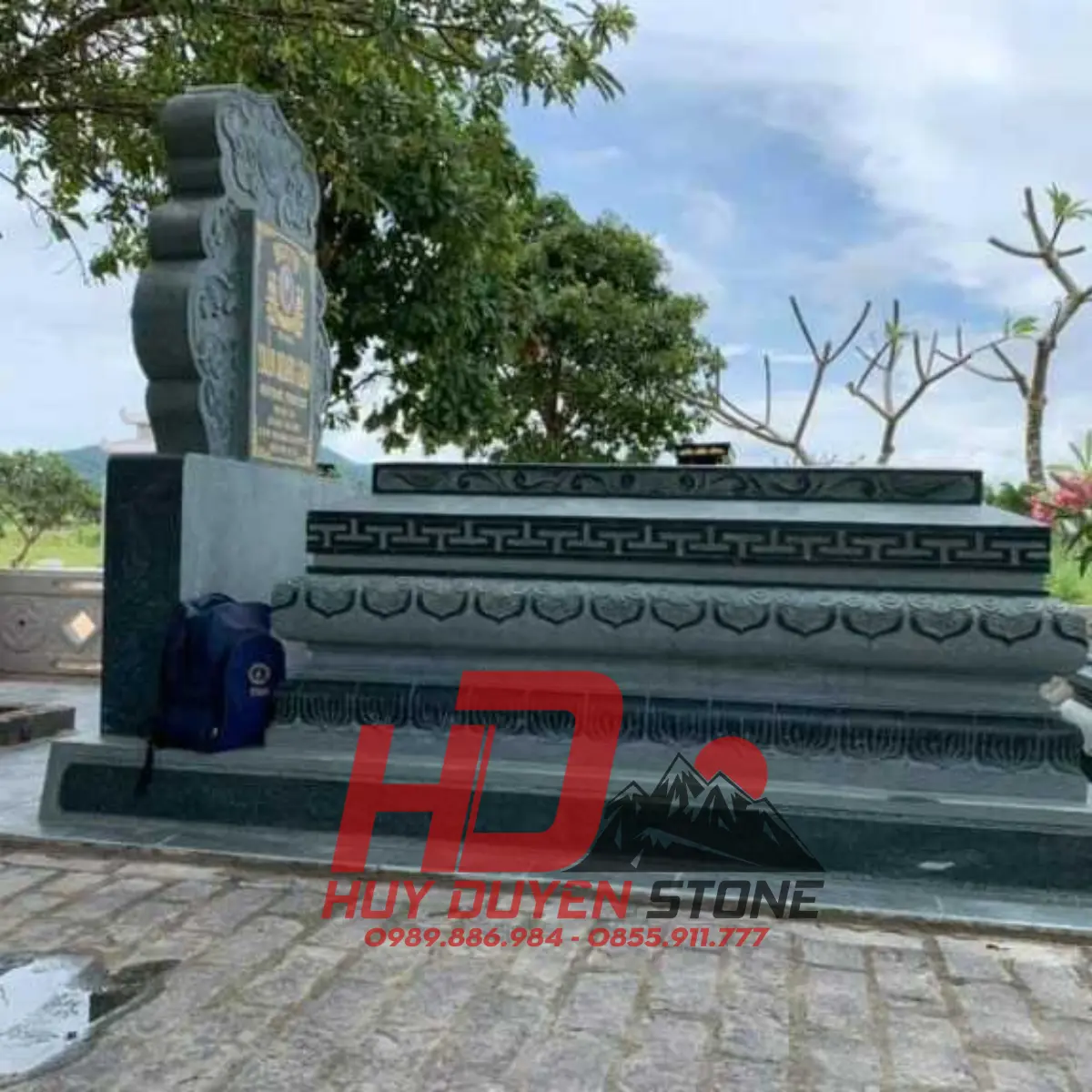 mộ đá tam cấp đẹp mộ đá tam cấp đẹp
