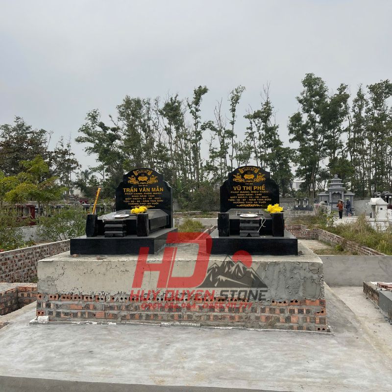 Mộ Đá Đen Granite HD027