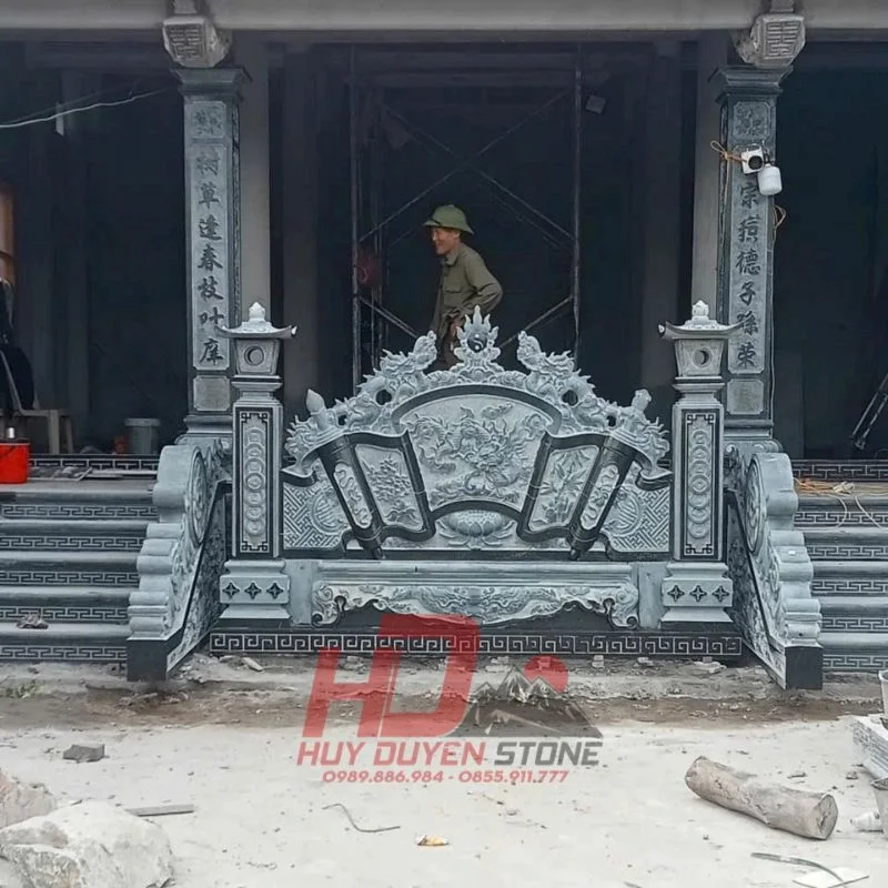 giá cuốn thư đá lăng mộ