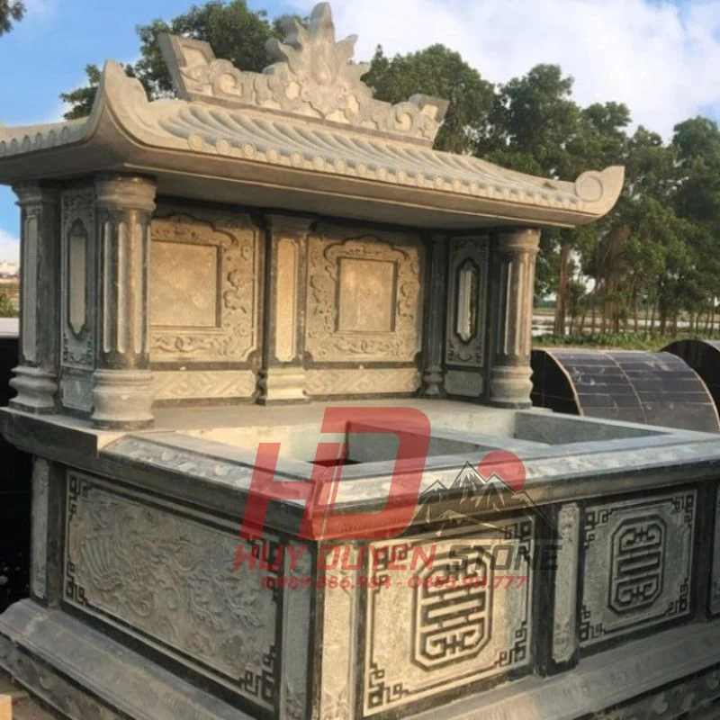 mộ đôi có mái che