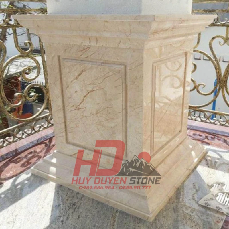 chân cột đá hoa cương