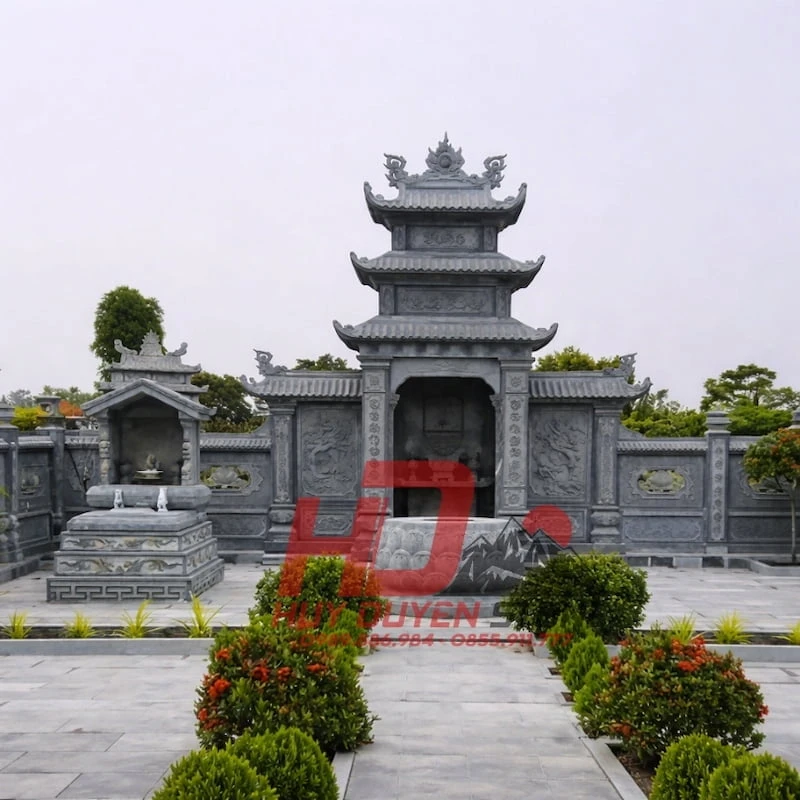 công trình lăng mộ đá xanh rêu họ Trần tại Ninh Bình công trình lăng mộ đá xanh rêu họ Trần tại Ninh Bình