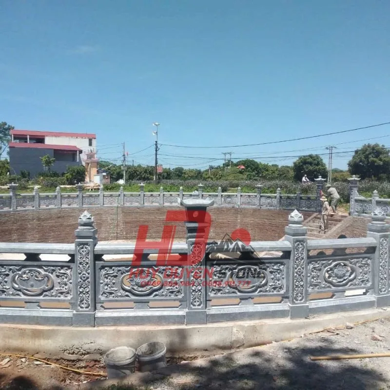 mẫu Lan can đá con tiện