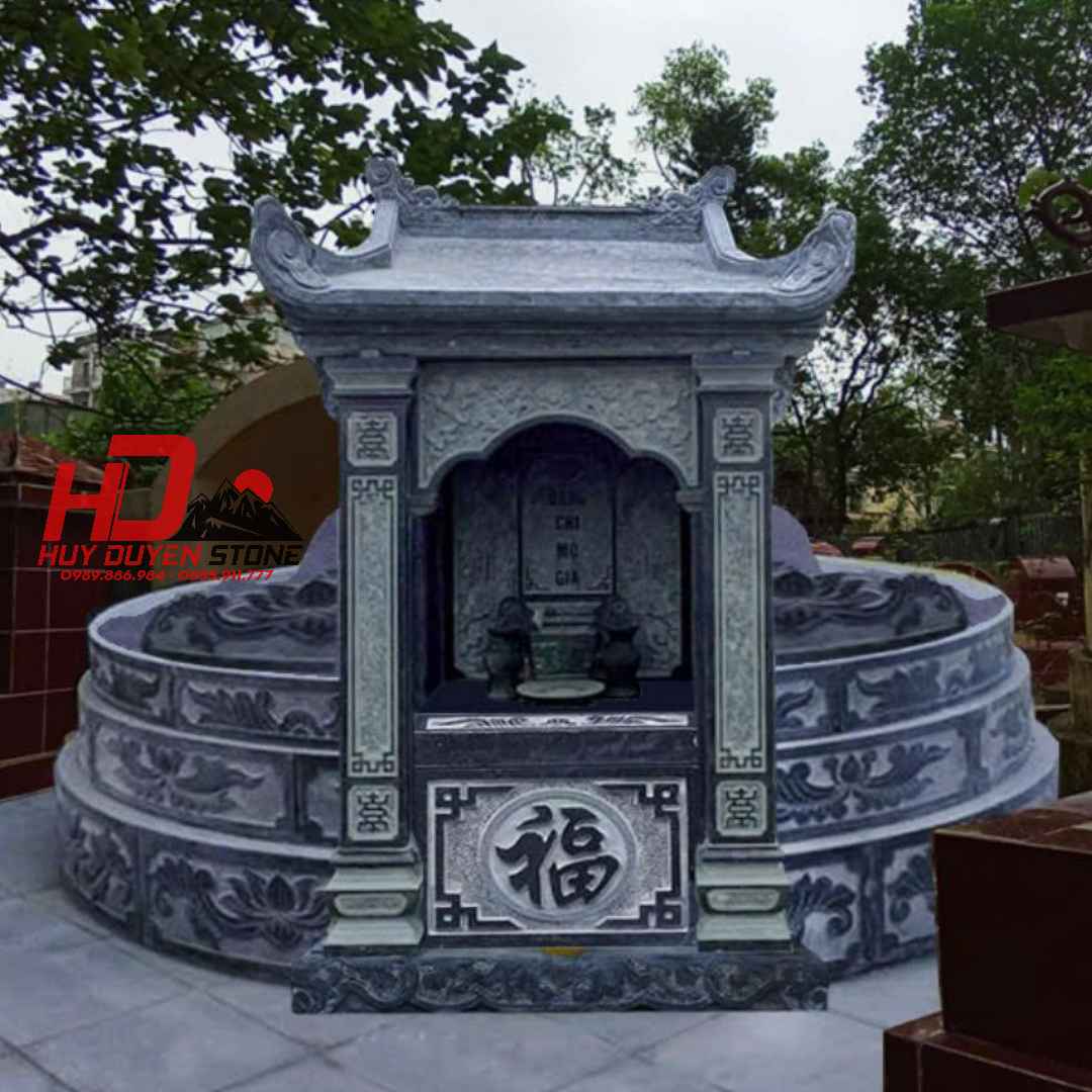 Mộ Tổ Đá Xanh Đen HD048