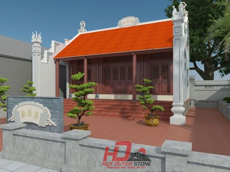nhà thờ họ bê tông giả gỗ