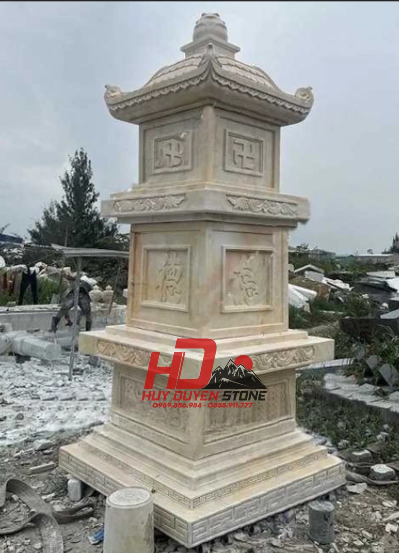 mộ tháp đá granite mộ tháp đá granite