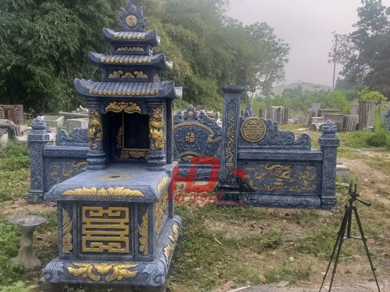 lăng mộ xi măng giả đá
