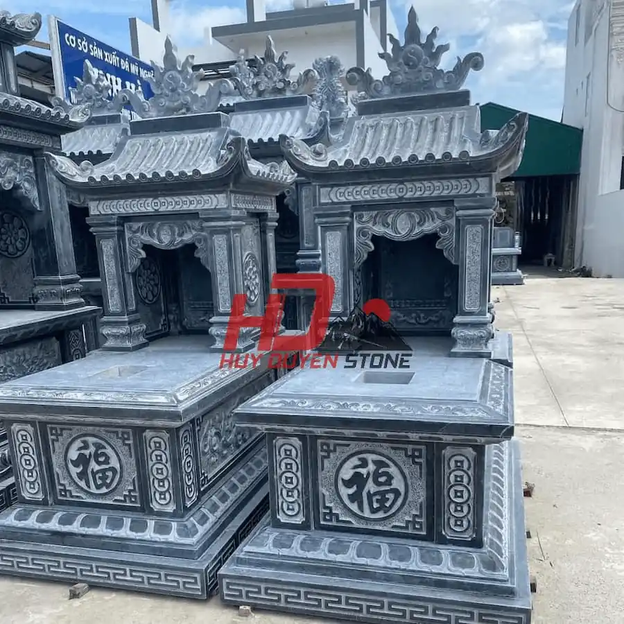 Lựa chọn Đá mỹ nghệ Huy Duyên là đơn vị để thi công mộ đá xanh rêu và xanh đen