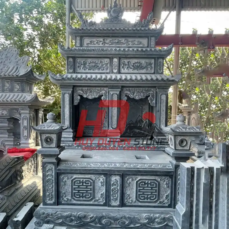 lắp đặt lăng mộ đá thái bình