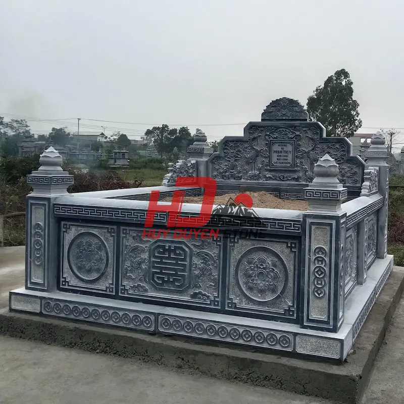 lăng mộ đá xanh và đá hoa cương