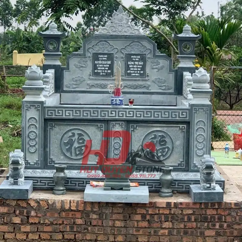 giá mộ đá đôi