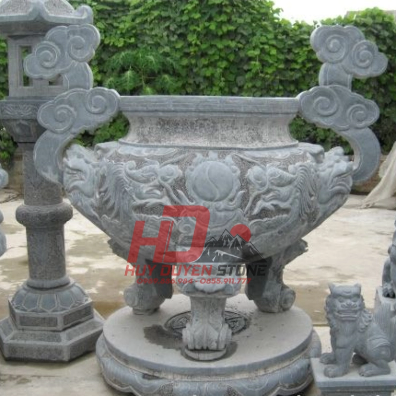 so sánh lư hương đá trắng và lư hương đá xanh