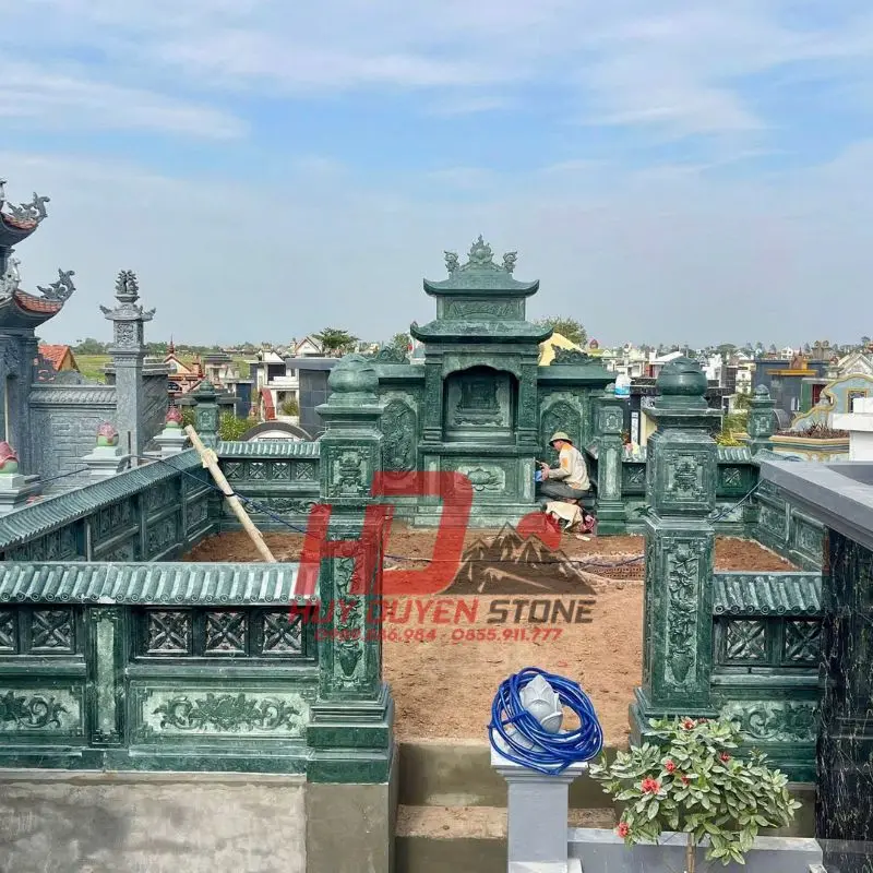 công trình lăng mộ đá xanh rêu nhập khẩu Ấn Độ công trình lăng mộ đá xanh rêu nhập khẩu Ấn Độ