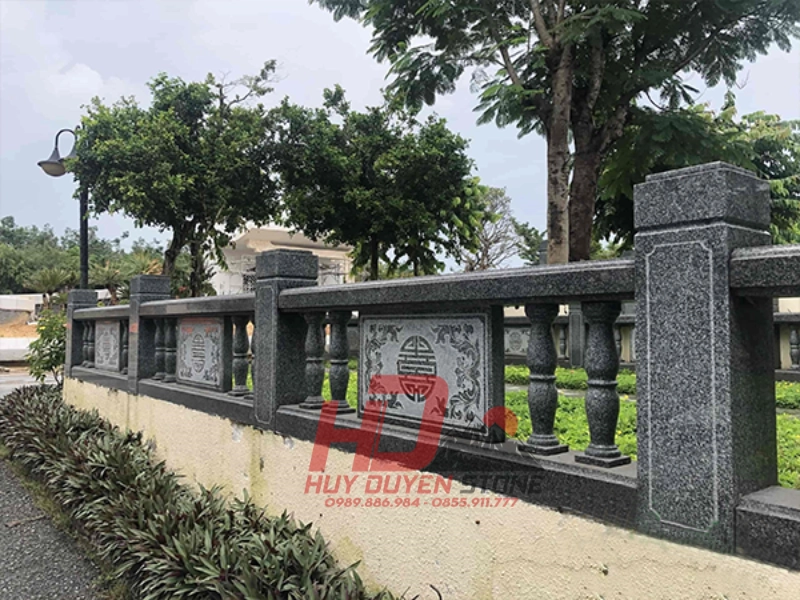 lan can đá hoa cương