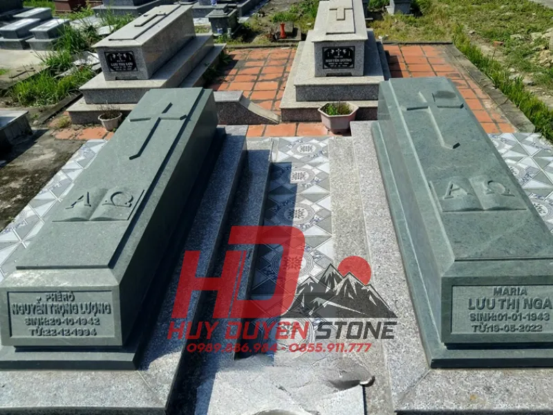 mộ đá đôi công giáo đẹp mộ đá đôi công giáo đẹp
