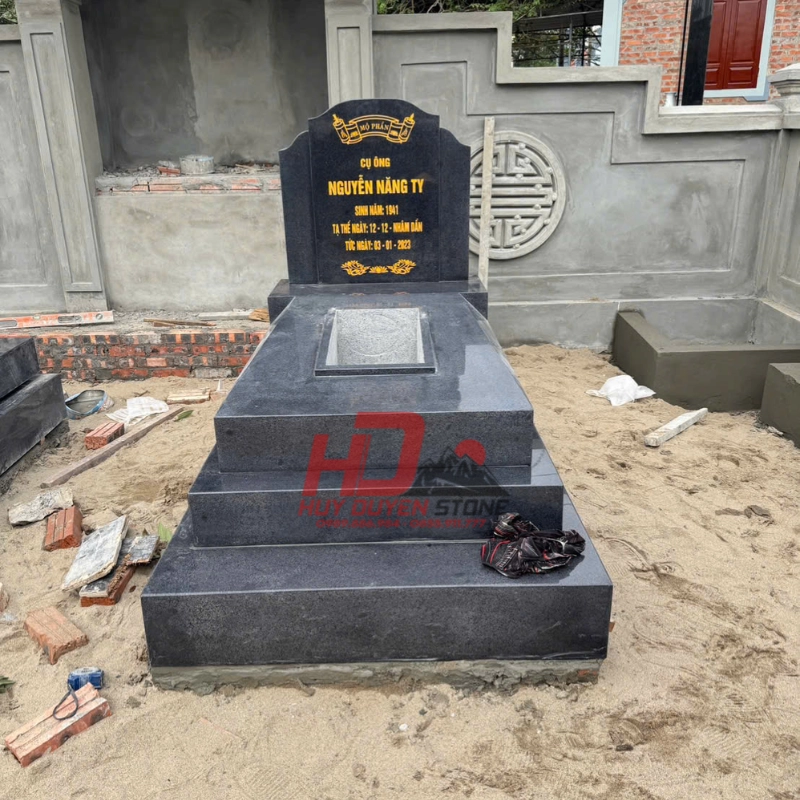 Mộ Đá Đen Granit Nhập Khẩu MG001
