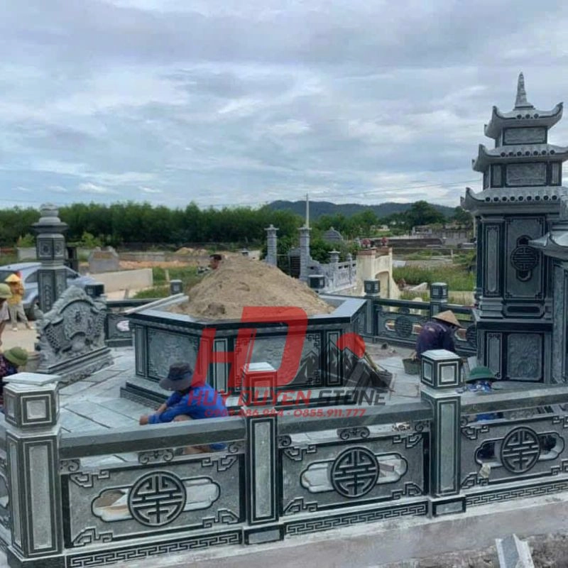 mẫu lan can đá nhà thờ họ đẹp