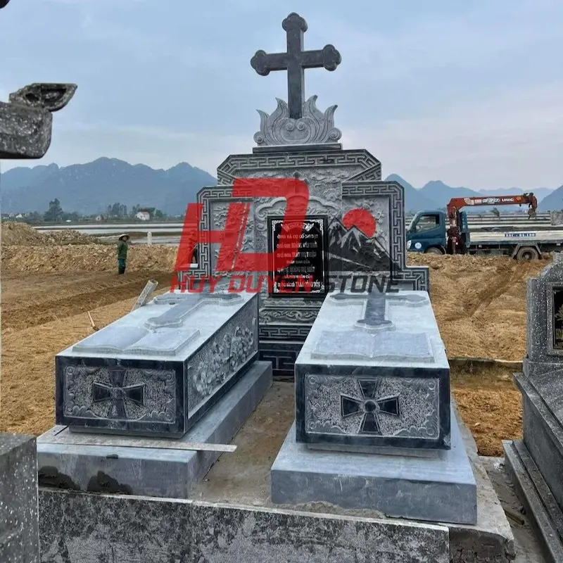 giá mộ đôi bằng đá