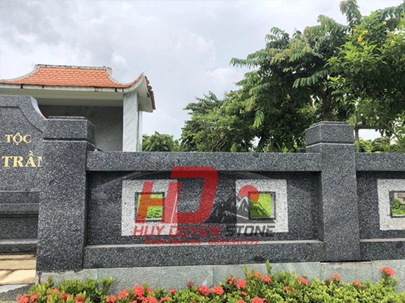hàng rào đá hoa cương