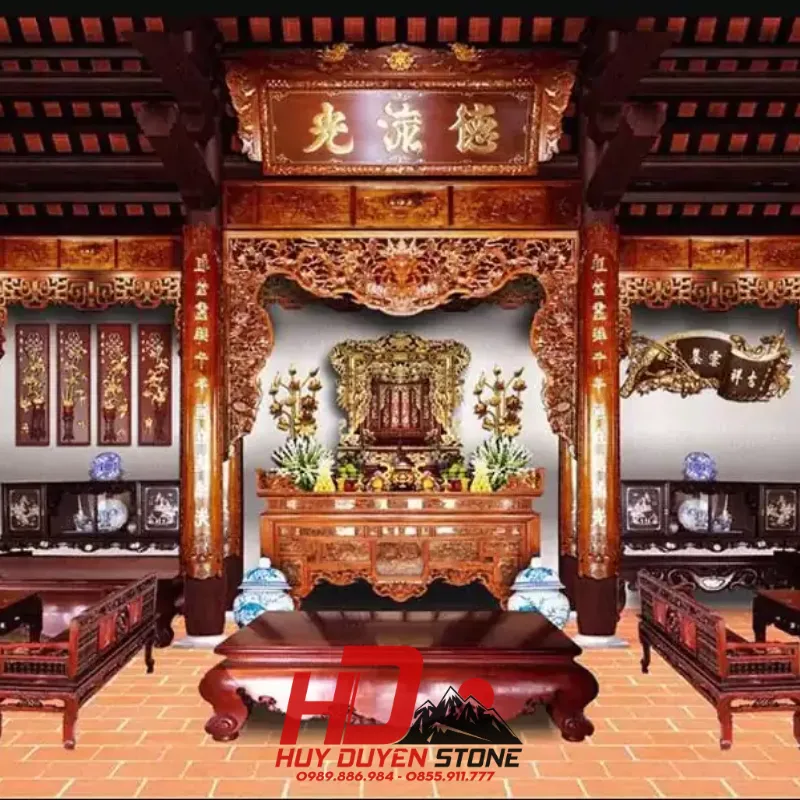 Nội thất và cách bài trí của nhà từ đường Nội thất và cách bài trí của nhà từ đường