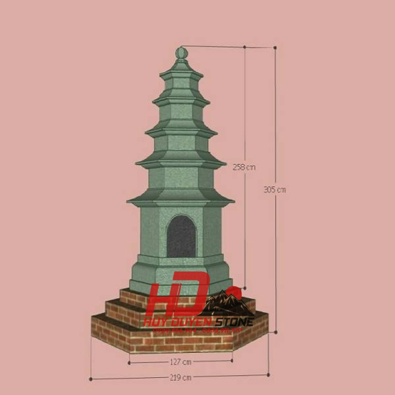 mộ tháp đá lục giác