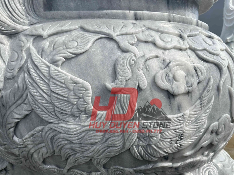 Lư hương đá tứ linh