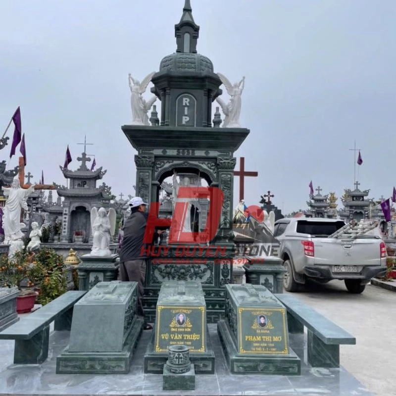 lăng mộ đá xanh công giáo lăng mộ đá xanh công giáo