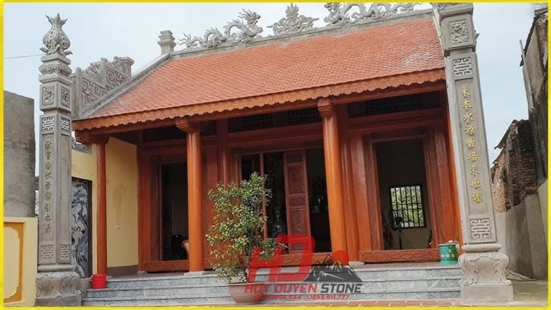 nhà thờ họ bê tông giả gỗ