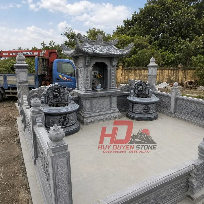 Những ưu điểm nổi bật tạo giá trị thi công công trình lăng mộ đá xanh đen Những ưu điểm nổi bật tạo giá trị thi công công trình lăng mộ đá xanh đen