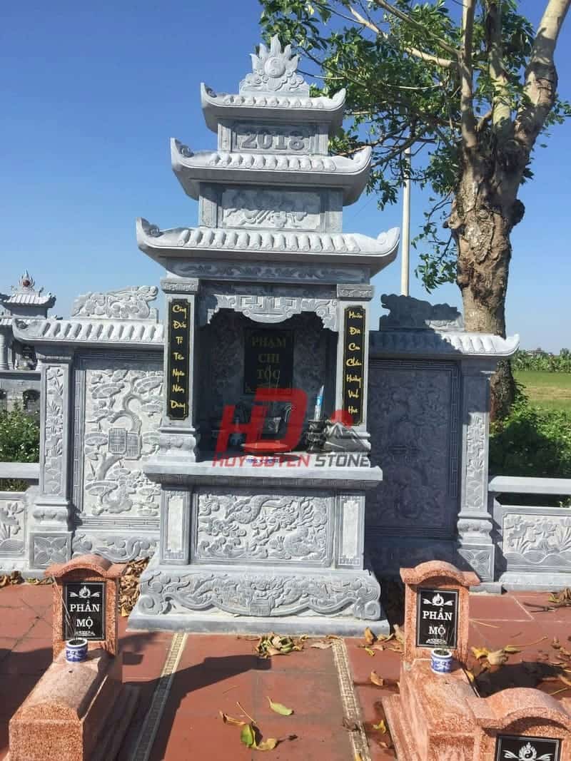 kích thước lăng thờ đá